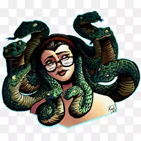 美杜莎油画艺术的木筏
