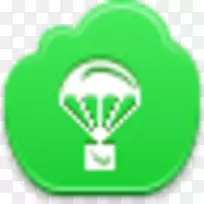 商标字体-绿色降落伞