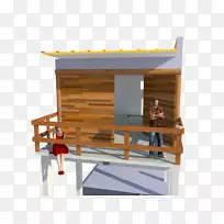 阳台木护栏甲板建筑工程.SOB