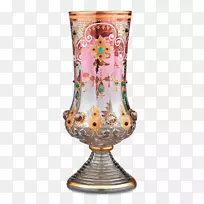 莫瑟蔓越莓玻璃花瓶波西米亚玻璃
