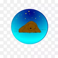 棕熊冬眠剪贴画-rf