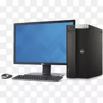 计算机硬件戴尔精密计算机箱和外壳台式计算机.高精度数据