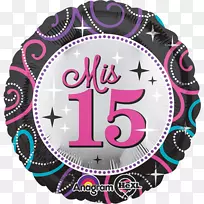 生日昆切涅拉气球甜蜜十六岁派对-生日