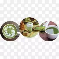 咖啡杯，抹茶，绿茶，陶瓷，生茶，绿茶