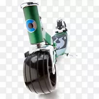踢滑板车微移动系统滑板轮-绿色火箭
