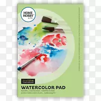 纸水彩画艺术水彩色鉛筆海报-油漆