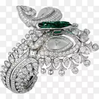 卡地亚珠宝手表彩色金克拉珠宝