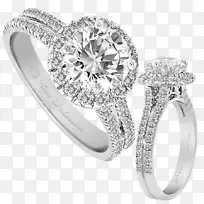 结婚戒指订婚戒指新娘珠宝新娘首饰