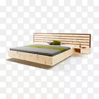 床架床垫木松树床