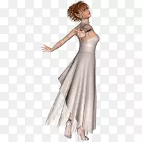 仙女裙肩裙三维电脑图形-仙女