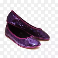 芭蕾舞平底鞋-紫色靴子