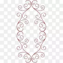 白线艺术角字体-我美丽的女士