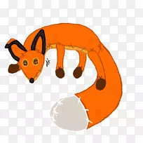 红狐狗鹿鼻夹艺术-狐狸先生