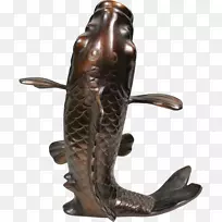 铜像锦鲤钓鱼
