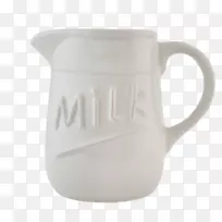 罐陶瓷牛奶杯糖碗-牛奶