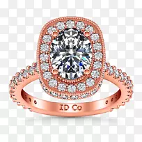 订婚戒指钻石金戒指