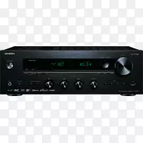 AV接收器音频高保真家庭影院系统onkyo tx-8270网络立体声接收器