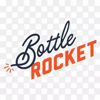 酒瓶火箭餐厅标志啤酒食品瓶火箭