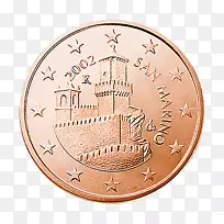 Guaita Sammarinese欧元硬币5美分欧元硬币1欧元硬币20欧元硬币