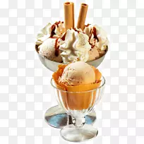 圣代巧克力冰淇淋奶昔-冰淇淋