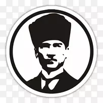 Mustafa Kemal Atatürk silüeti剪影视觉艺术绘画-剪影