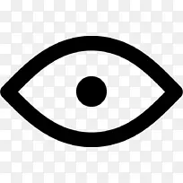 眼睛电脑图标圈夹艺术眼