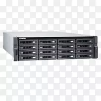 网络存储系统计算机服务器串行ata qnap tds-16489u 16-湾nas外壳硬盘驱动器