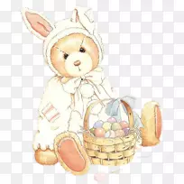 复活节兔食礼品篮-复活节