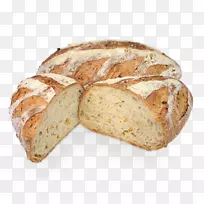 黑麦面包，苏打水面包，棕色面包，酸面团，切片面包