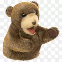棕熊毛绒玩具&可爱的玩具木偶熊