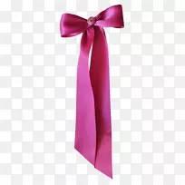 丝粉m领带-粉红色丝带