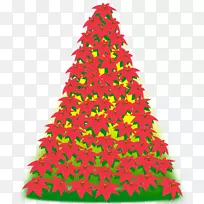 圣诞树冷杉剪贴画-圣诞树
