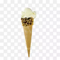 冰淇淋圆锥形晶片华夫饼熨斗.冰淇淋