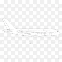 空中客车A 380飞机绘图许可证CC0-飞机