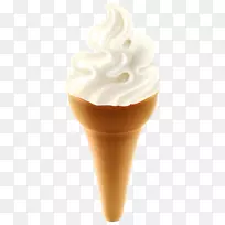 冰淇淋圆锥形圣代巧克力冰淇淋-冰淇淋