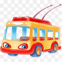 无轨电车运输儿童游戏巴士