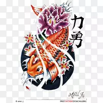 锦鲤花纹金鱼-闪光