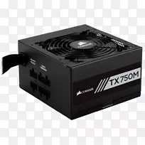 电源装置tx系列tx750m 750 w 80加金模电源海盗船组件ATX