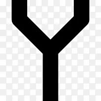 黑白计算机图标字母表字母数字书写字母y