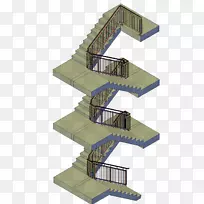 建筑线角-楼梯模型