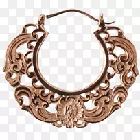 耳环项链身体珠宝身穿孔项链