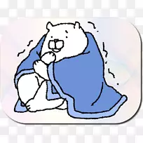 毛毯热水瓶房身体贝罗加鲁北极熊