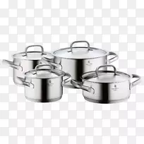 厨具煎锅wmf集团硅铁不锈钢煎锅