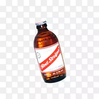 能量饮料啤酒红条纹瓶液体啤酒