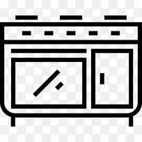 家具，厨房用具，烤箱，桌子，电脑图标.烤箱