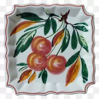 水果瓷.手绘水果