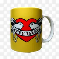 咖啡杯，科尼岛杯，爱鸟杯