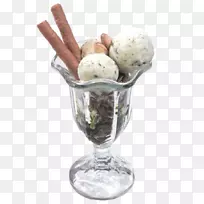 圣代杜马冰淇淋鞑靼甜点-冰淇淋