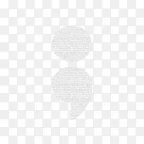 白色字体分号