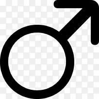 性别符号是男性计算机图标.符号